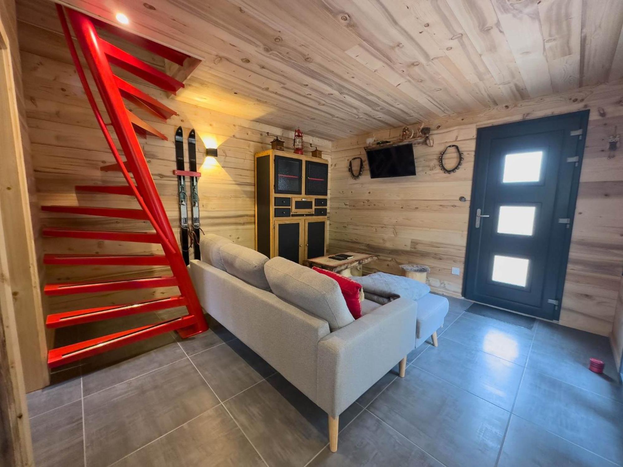 Le Refuge Perche Du Saut De La Bourrique Spa, Terrain Cloture ジェラールメ エクステリア 写真